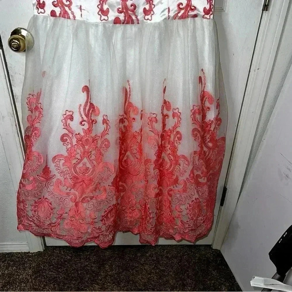 NWT Chi Chi London Coral Modcloth dress size 20 Midi Prom Celebration Wedding - Picture 3 of 7
